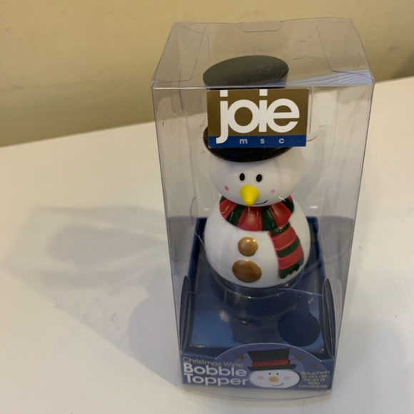 Christmas Wine Bobble Topper Snowman - Picture 3 of 4